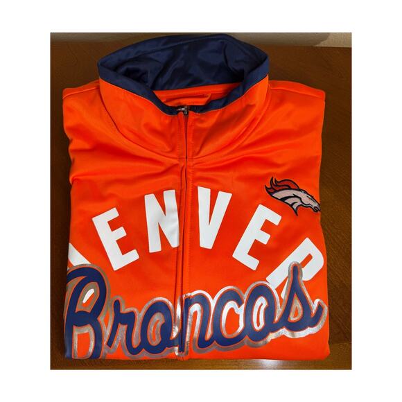 Denver Broncos Jacket Women XL Orange Full Zip NFL Pockets Team App - NEW - Picture 10 of 10